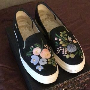 Rifle Paper Co/Keds Triple Decker canvas w/Pearls